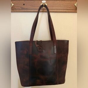 Classic dark brown tote